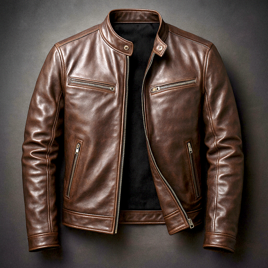 Marius | Blouson col montant effet vieilli