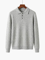 Pull Polo Armand Pull Polo Armand Pierre Mercier Gris Clair S 