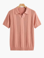 Polo en Maille Célestin Polo en Maille Célestin Pierre Mercier Rose Poudré S 