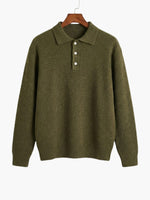 Pull Polo Armand Pull Polo Armand Pierre Mercier Vert Olive S 