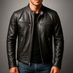 Marius | Blouson col montant effet vieilli